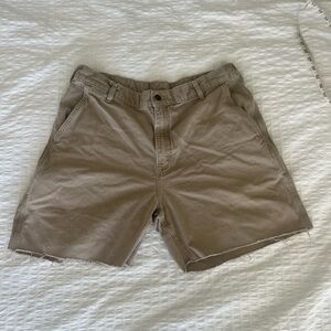 Carhartt Men's Brown Flat Front Shorts